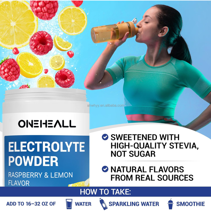 OEM Electrolyte Drink Mix Sports Nutrition Private Labels Healthcare Supplement Hydration Electrolyte Powder