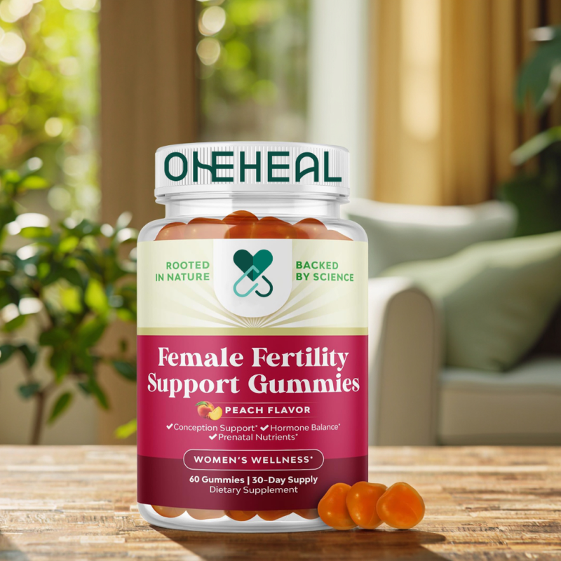 Fertility Support Gummies for Women Hormonal Balance & Conception for Her, Prenatal Vitamins Female Fertility Support Gummy