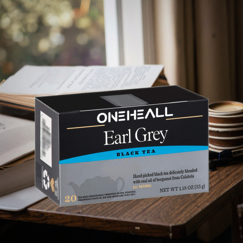 High Quality Earl Grey Black Tea Bags New Age Flavor Wholesale Supplier Decaffeinated Earl Grey Black Tea