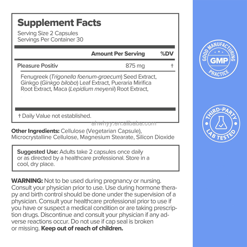 Vaginal Moisture Support Capsules Hormone-Free Maca Root Extract Feminine Care Supplement Vaginal Moisture Support Capsule