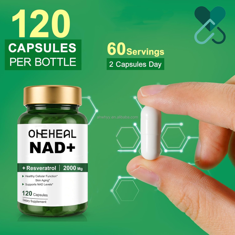 Factory Wholesale NAD Capsule Antioxidant Liposomal NAD Capsules High Purity Anti-Aging Energy NAD Capsules