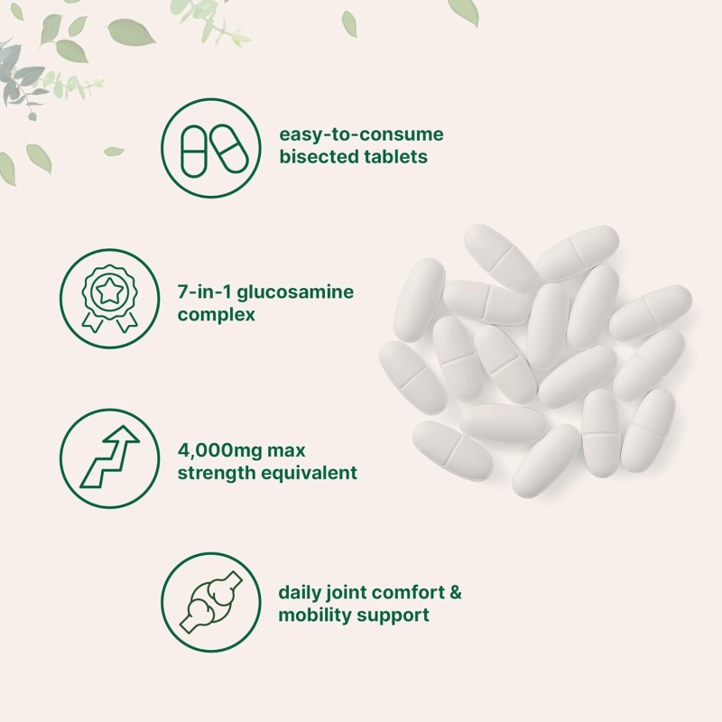 Hyaluronic Acid Collagen Complex Glucosamine Chondroitin Tablet MSM Joint Health Mobility Support Glucosamine Chondroitin Tablet