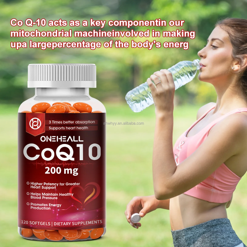 OEM Heart Health Support Coq10 Capsules Health Products Coq10 Dietary Supplements Coq10 Capsules