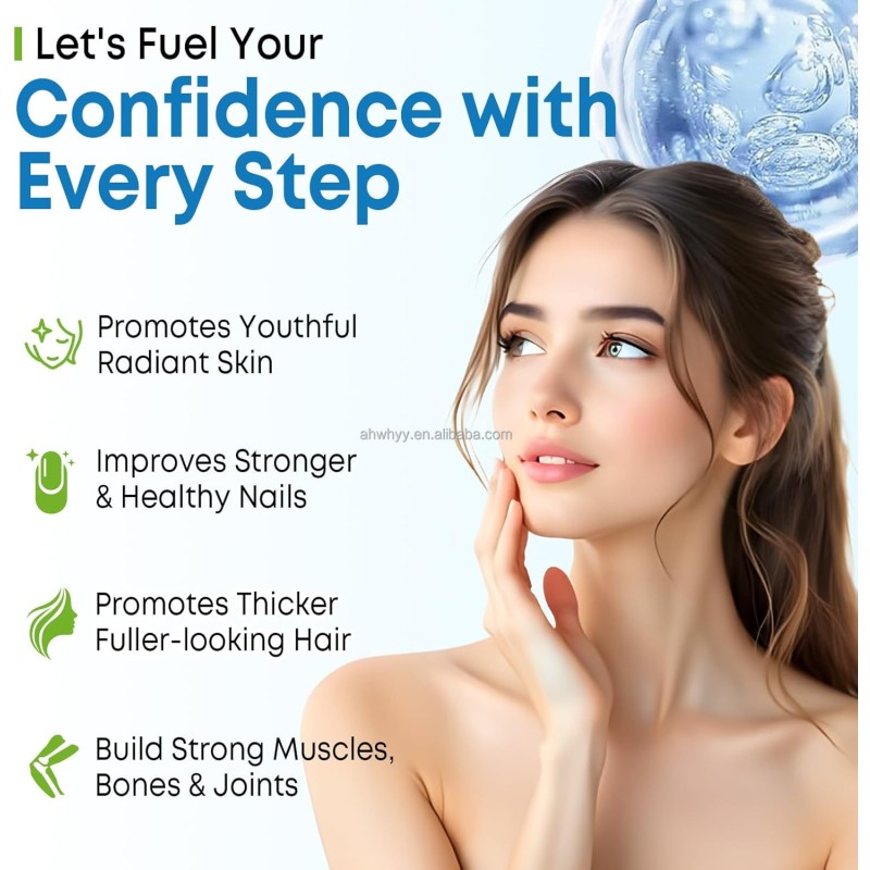 Biotin Collagen Keratin Hair Skin Nails Gummies Supports 15 in 1 Innovative Formula and Effective Biotin Collagen Gummies