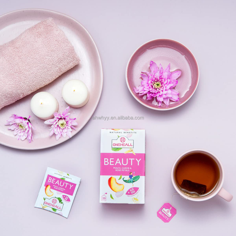 Wholesale Beautifying Tea Decaffeinated Sugar-Free Herbal Tea Peach Beauty and Skin Care Natural Benefits Tea Bag