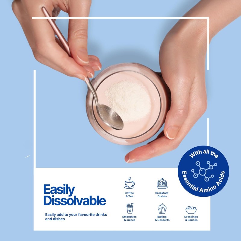 Health Hydrolyzed Collagen Peptides Powder High Protein Friendly Supports Skin Collagen Peptide Powder