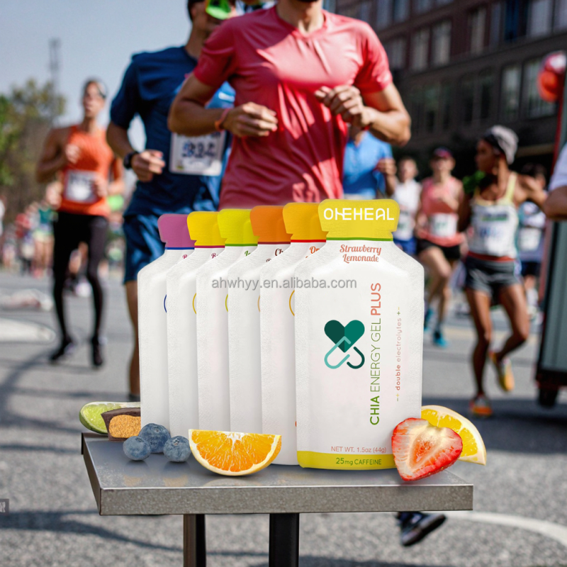 Custom Shape Liquid Energy Gel Food Supplements Sports Energy Gels Drink Packaging Bag Sports Nutrition Energy Gel