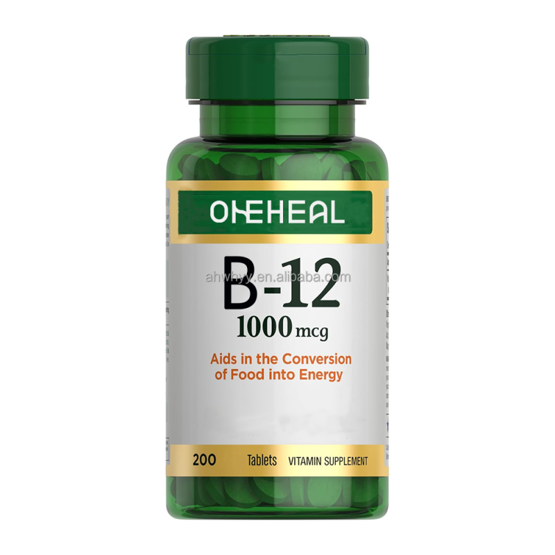 High Vitamin B12 Tablets Support Energy Nutritious OEM Vitamins Supplement Vitamin B12 Tablet