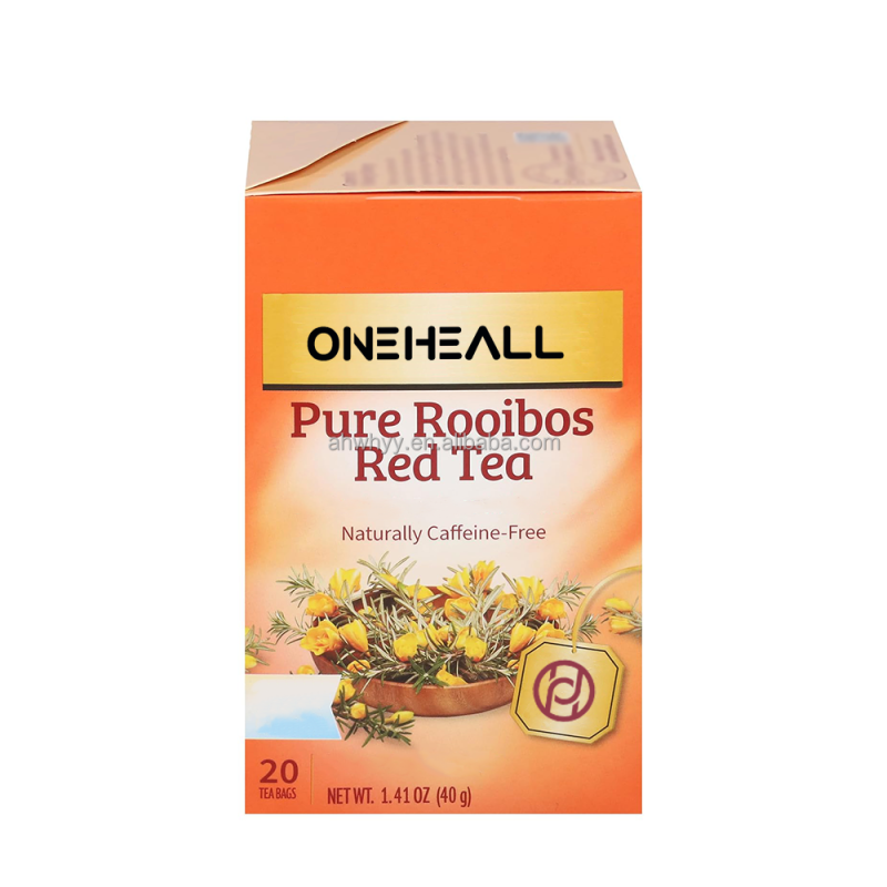 OEM Rooibos Red Tea Organic Caramel Flavored Caffeine-Free Wholesale Rooibos Tea Bags
