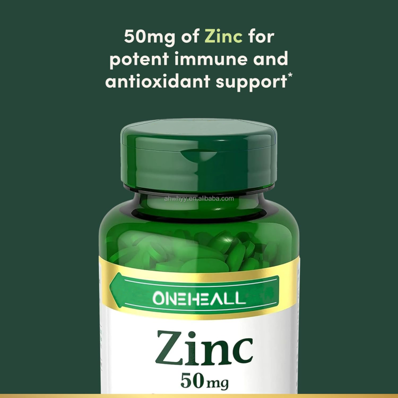 OEM/ODM Good Quality Zinc Tablets Energy Booster Vitamin Immune Support Supplement for Adults Antioxidant Vitamin Zinc Tablet