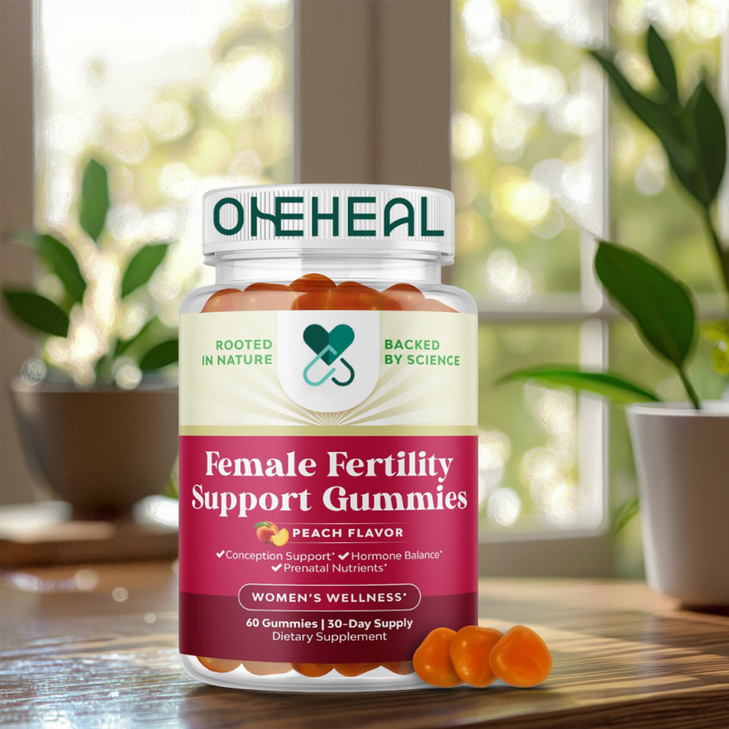 Fertility Support Gummies for Women Hormonal Balance & Conception for Her, Prenatal Vitamins Female Fertility Support Gummy
