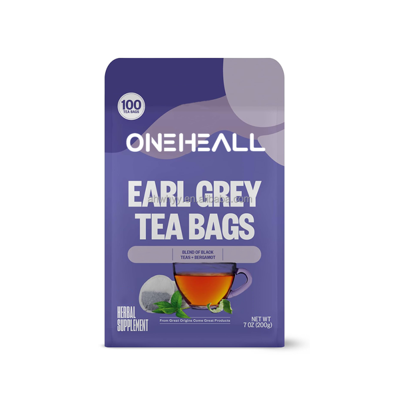Organic Earl Grey Black Tea Bag 100% Certified Earl Grey Health Black Tea