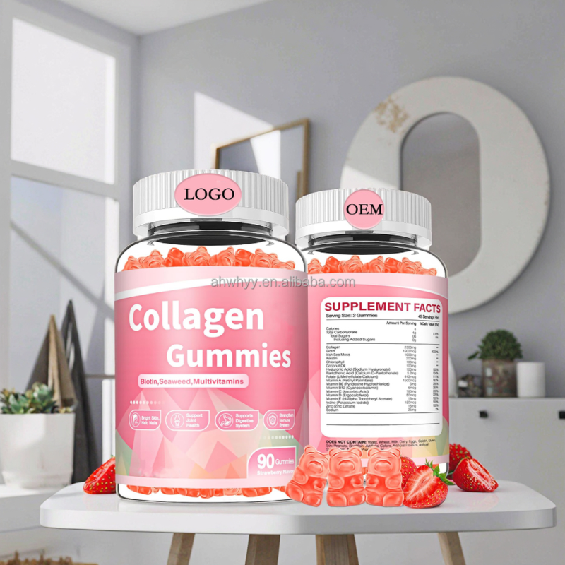 Collagen Gummy Bear Gummies with Creatine Beauty Product Form Gummy Candy