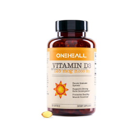 Vitamin D3 5000iu Mini Softgel Supply Non-GMO Gluten-Free Organic Vitamin D3 Softgel