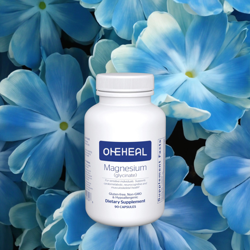 Customizable Magnesium Glycinate Capsule Supplement Supports Stress Relief Sleep Heart Health Magnesium Glycinate Capsules