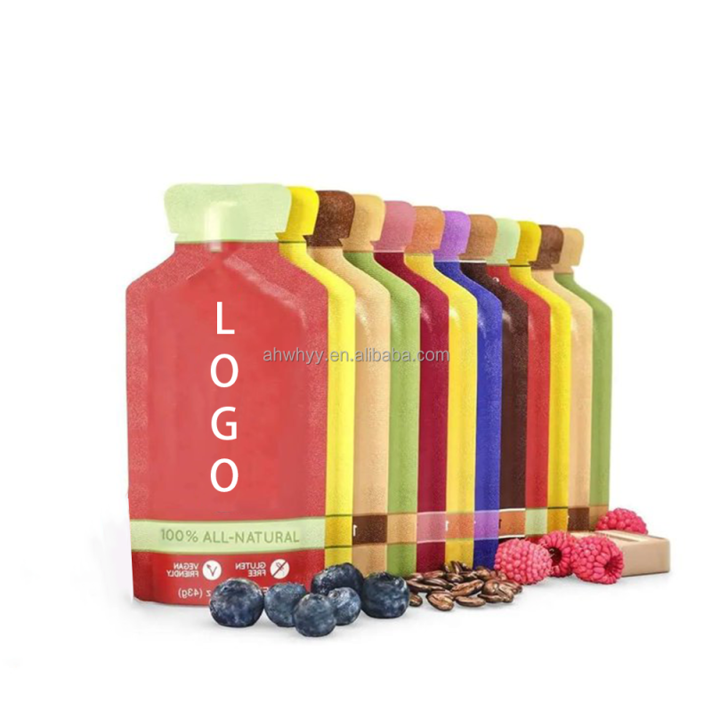 Foil Pouch for Energy Gel Packaging Sachet Energy Gel Manufacturer Food Energy Gels Sports
