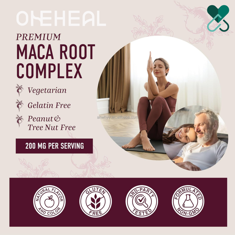 Hot Selling Factory  Nat Maca Root Gummies Energy Support Hormone Balance Maca Root Gummy