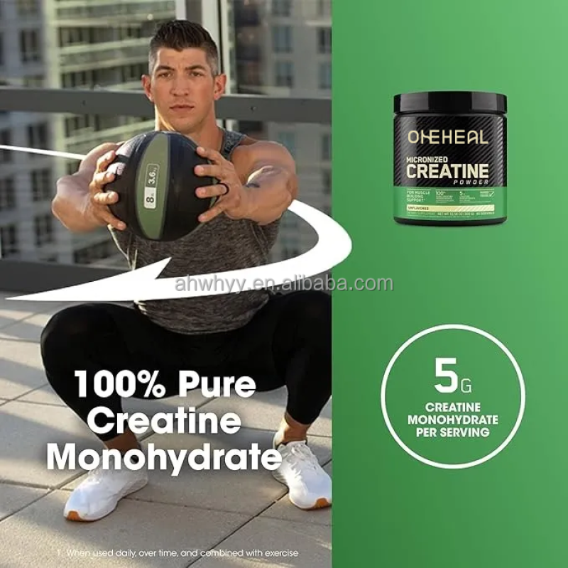 Private Label Creatine Monohidratada for Energy Nutritional Supplements Creatine Monohydrate Powder