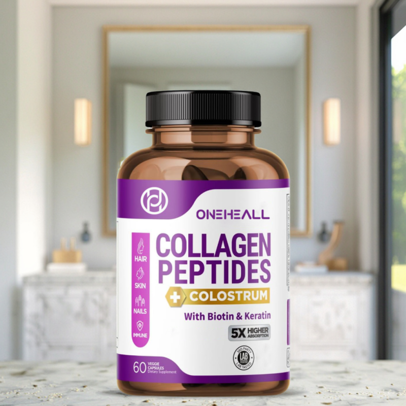 Private Label High Purity Collagen Peptides Capsule Beautiful Whitening Skin Antioxidant Supplement Collagen Peptides Capsules