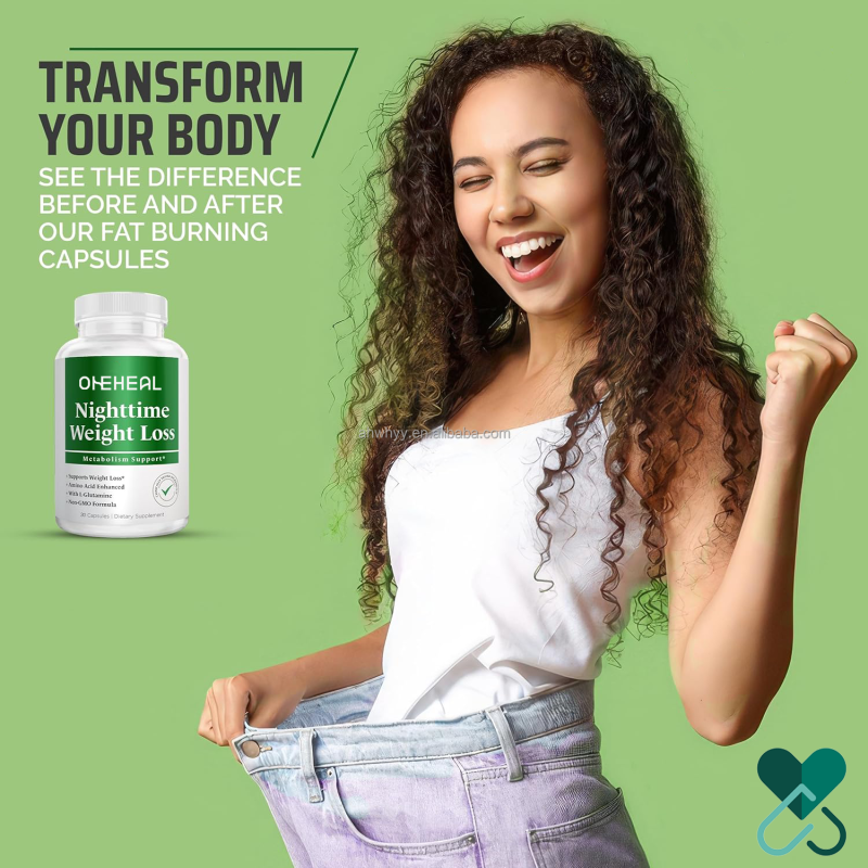 OEM Nighttime Fat Burner Capsules Appetite Suppressants Weight Loss Capsules Herbal Supplements for Adult Capsules