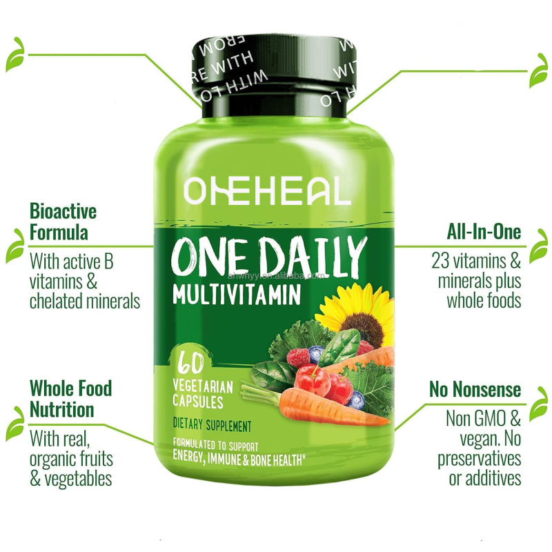 Daily Multivitamin for Women Energy Support Whole Food Supplement Health Nutrition Multivitamin Capsules