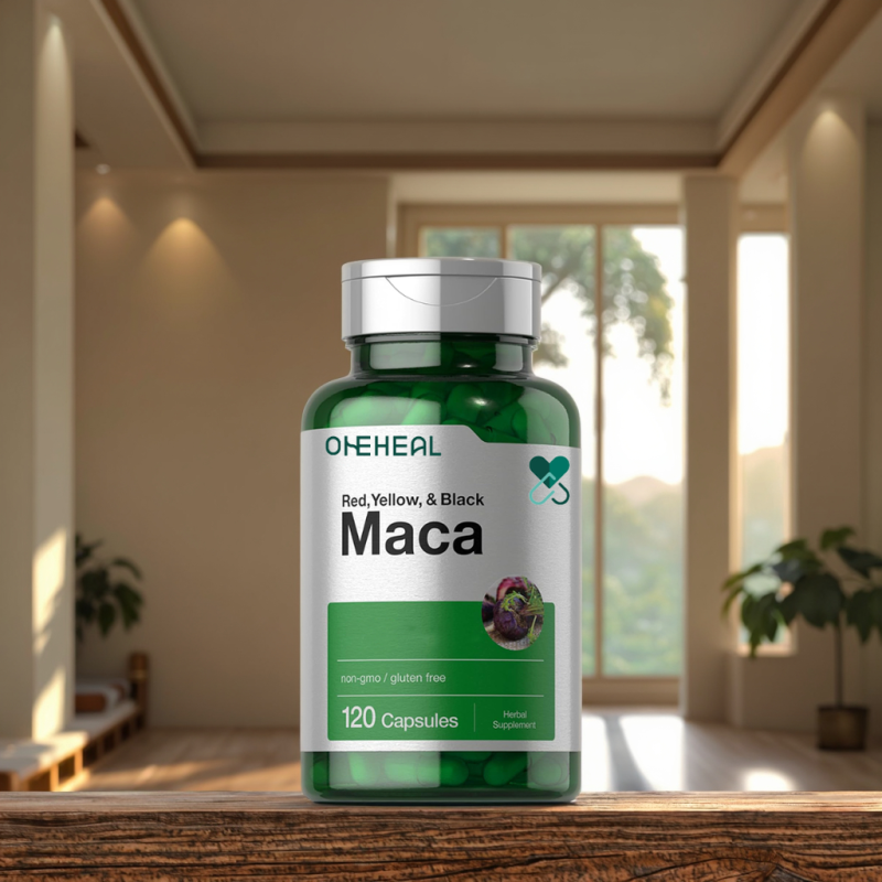 High Quality Maca Ginseng Capsule Men Energy Support Maca Root Capsule  Energy Booster Strong Maca Capsules