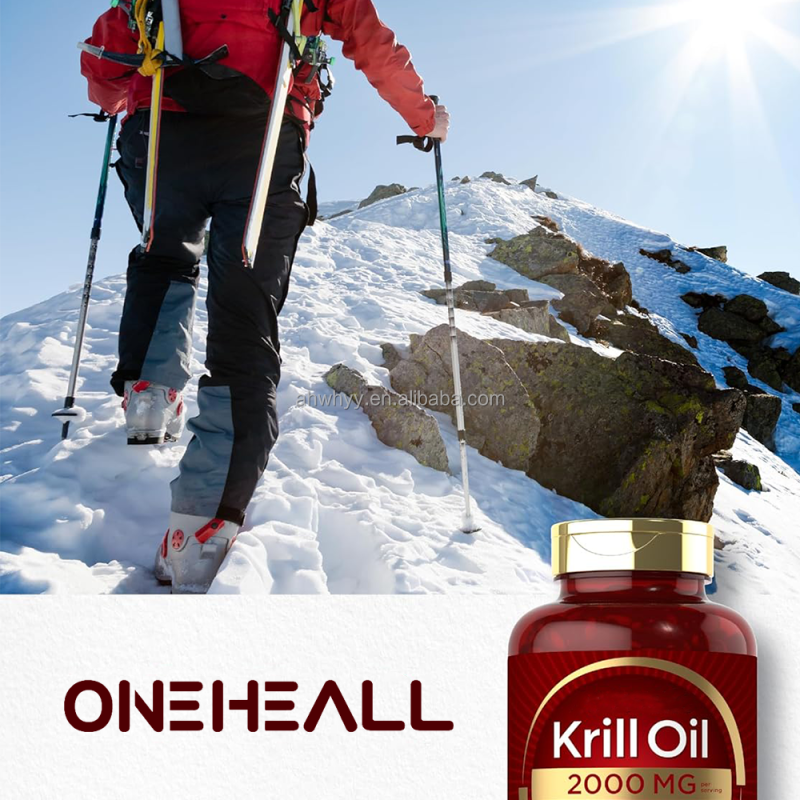 Krill Oil 2000mg Softgels Maximum Strength Omega-3 EPA DHA Astaxanthin Supplement Sourced Red Krill Oil