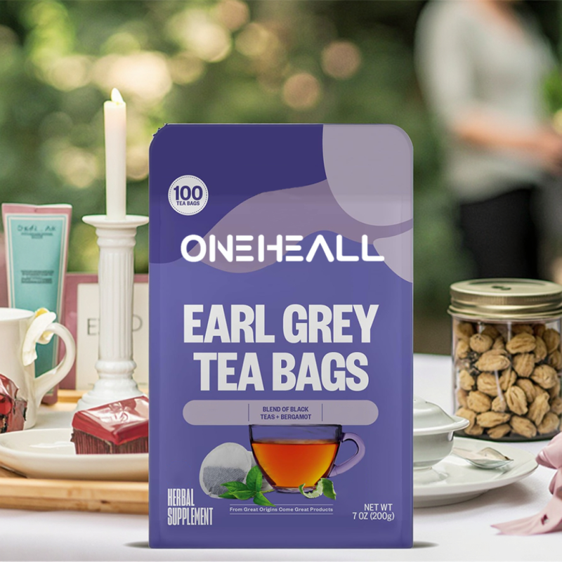 Organic Earl Grey Black Tea Bag 100% Certified Earl Grey Health Black Tea