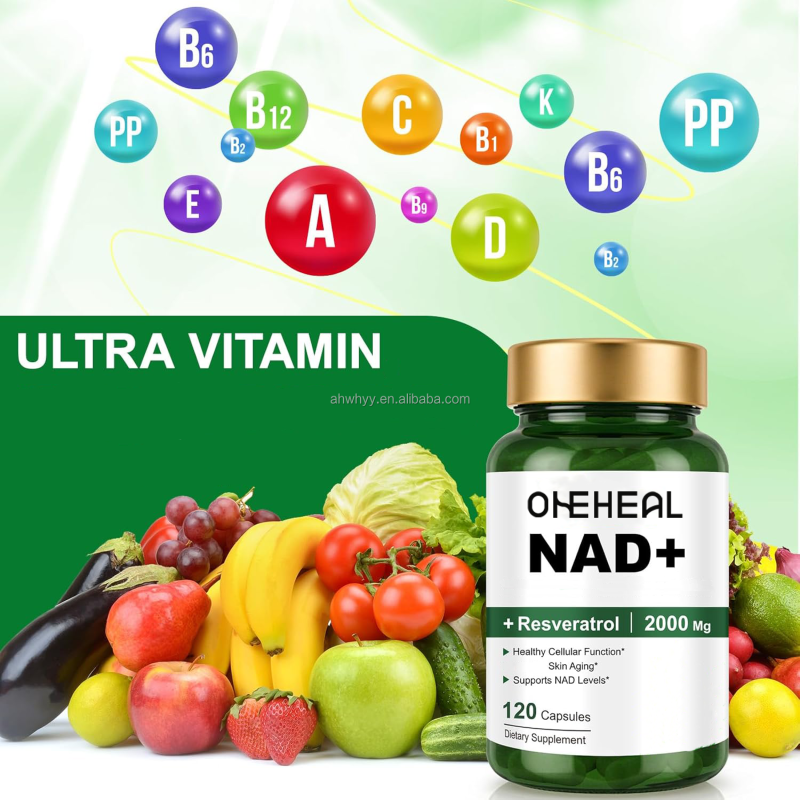 OEM Private Label Liposomal NAD Capsules Antioxidation Resveratrol Supplement NAD+ Capsules