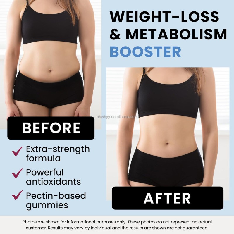 Fat Burner Gummies for Sleep Support Weight Loss Hunger Suppressant Slimming Metabolism Booster Vitamin Fat Burner Gummy