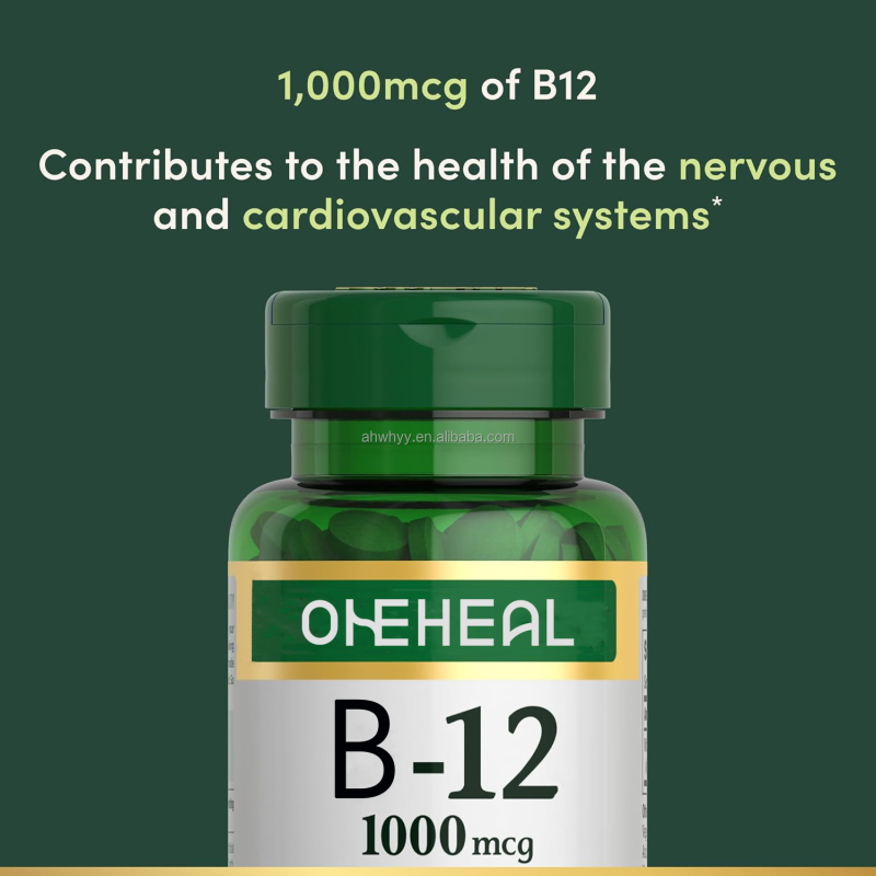Hot Sale Vitamin B12 Bulk Tablets 500 Mcg Supplement Tablets Vitamins Type Product Food Supplement B12 Vitamin Tablets