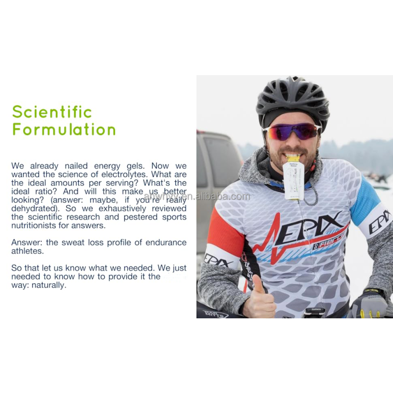 Sports Nutrition Energy Gel Packet Liquid Packaging for Optimal Performance Energy Drink Gel