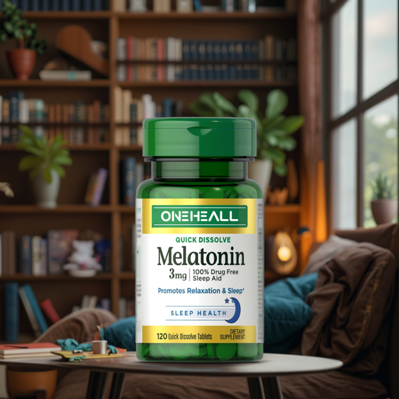 Melatonin Tablets for Adults Sleep Improvement and Support OEM Melatonin-tablet Sleep Enhancement Supplement Melatonin Tablets