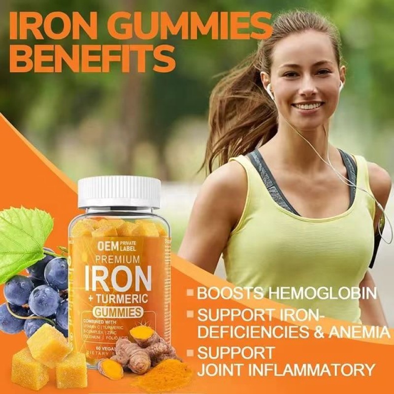 Calcium Gummies Factory - High Quality Soft Candy Iron Zinc Vitamin Biotin Immune