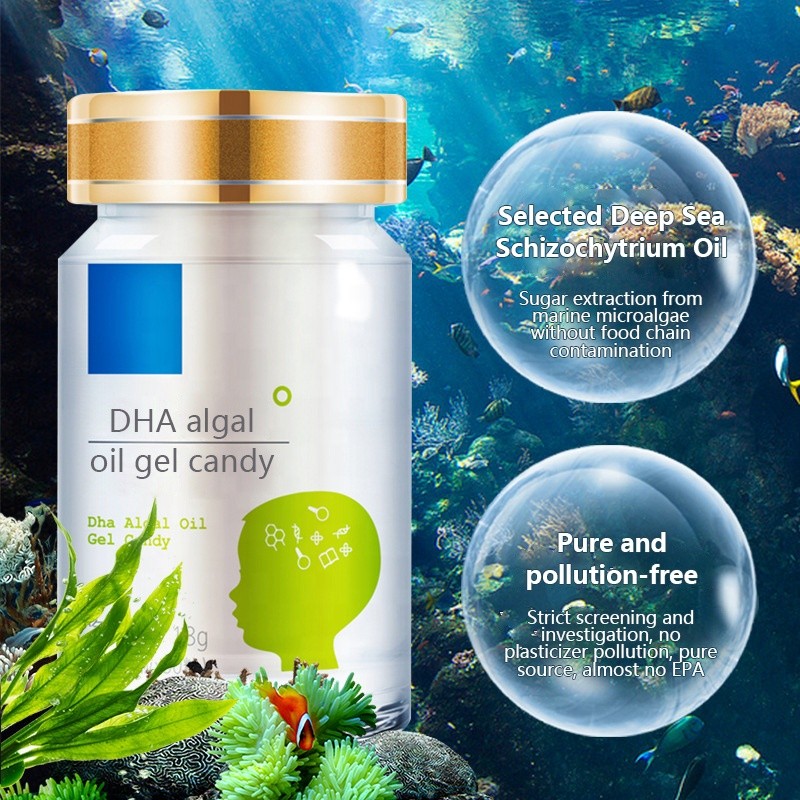 DHA Algal Oil Soft Capsule Factory - Private Brand Wholesale Deep Sea Brain Memory