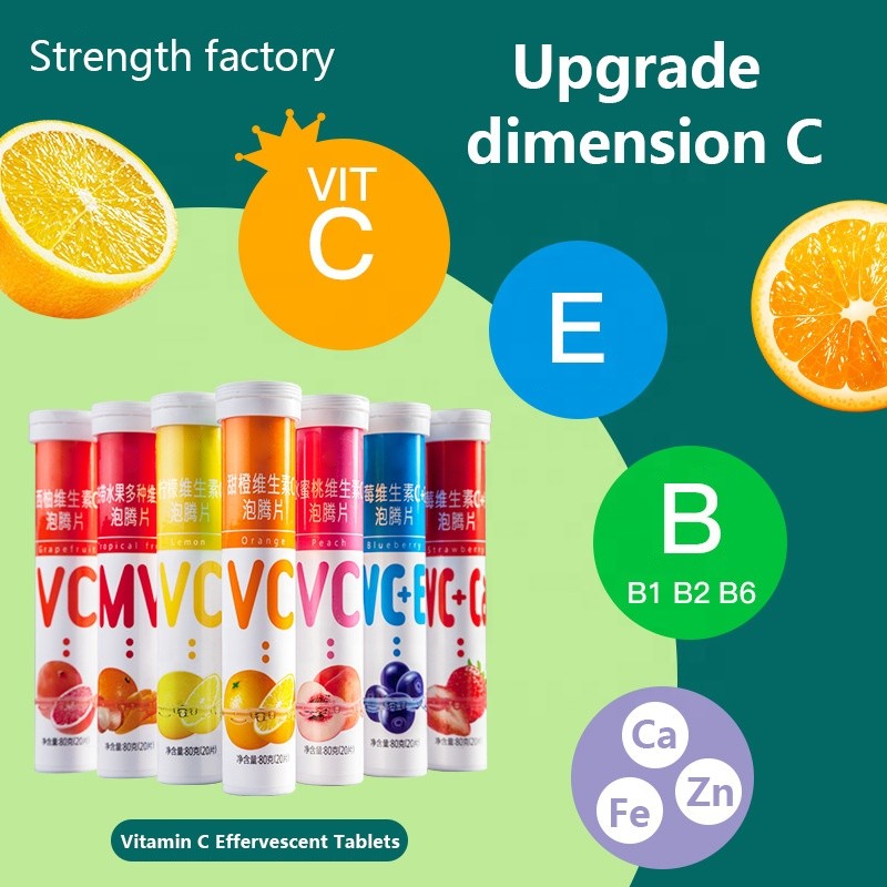 Vitamin C Effervescent Tablets Factory - OEM/ODM Factory Customized Fruit Flavor