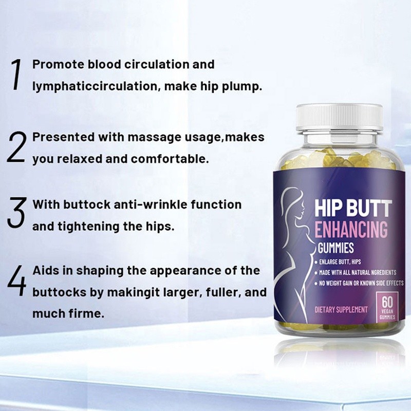 Butt Lift Gummy Factory - Own Brand Halal Herbal Plump Tightens Lifts Enhances