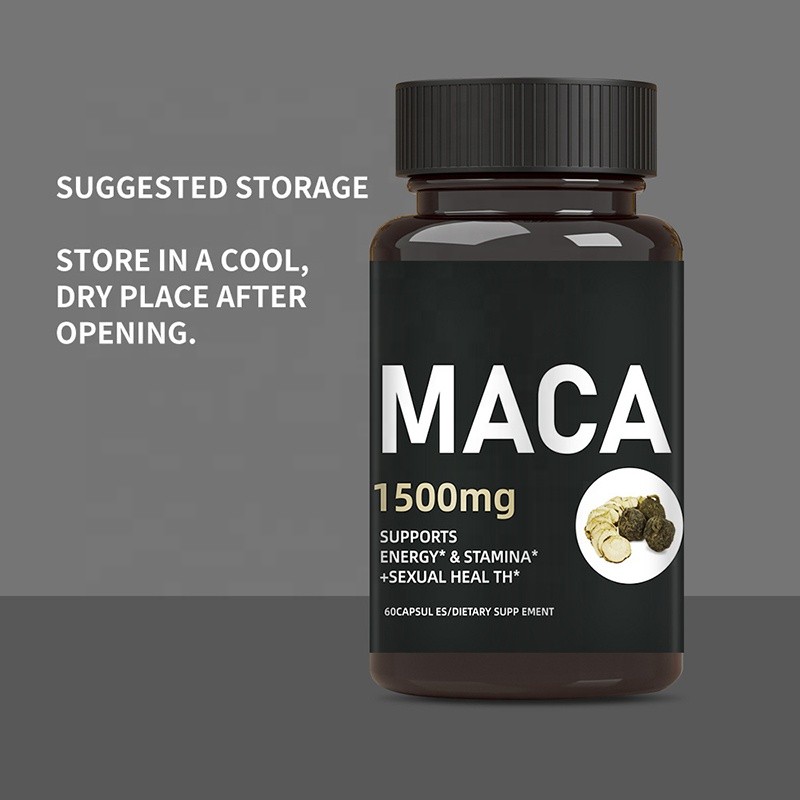 Maca Ginseng Capsules Factory - Private Label Organic Herbal Physical Strength Energy