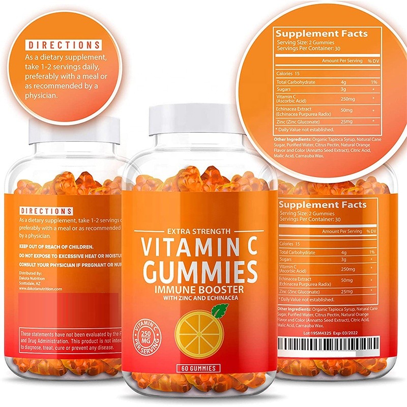 Vitamin C Gummies Manufacturer - Factory Customized Halal Zinc Echinacea Immune