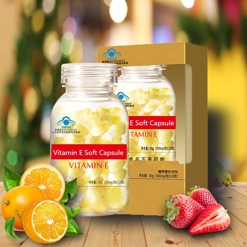 Vitamin E Soft Capsules Factory - OEM/ODM Natural Acne Anti-aging Whitening 500mg