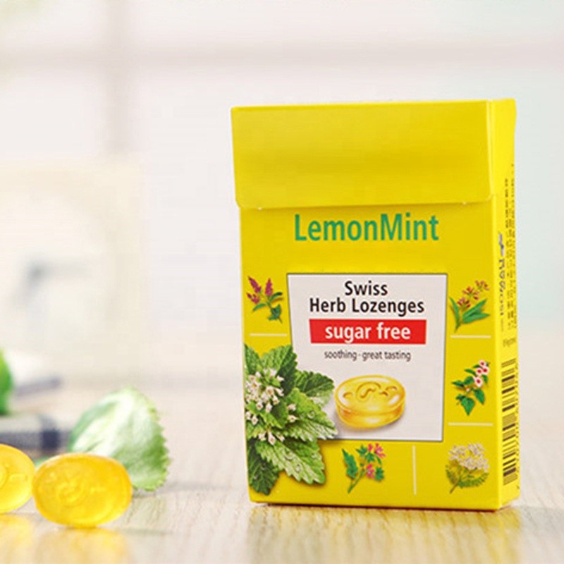 Throat Lozenges Factory - OEM Natural Sugar-Free Lemon Mint Herbal Soothing