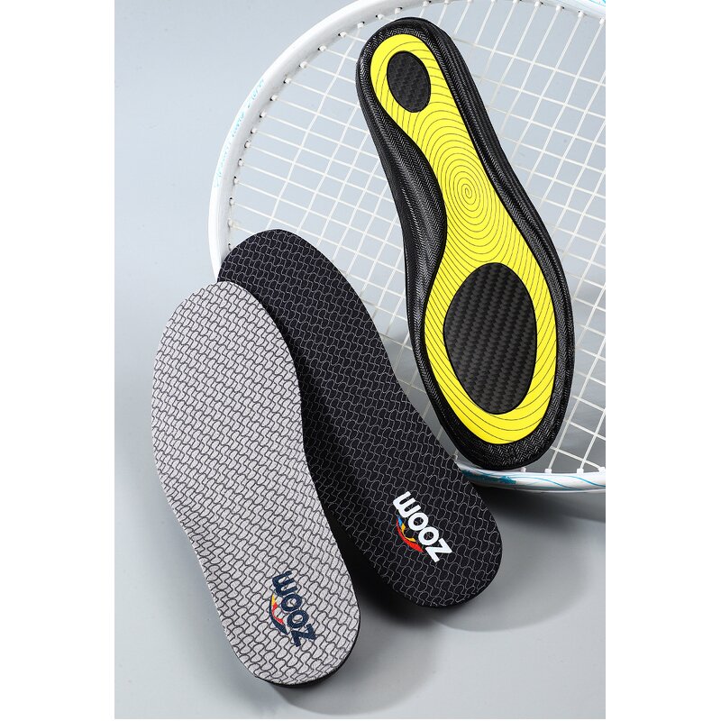 Carbon Fiber Board Sports Insoles Manufacturer - Unisex Breathable Sweat Odor Absorbing Shock Arch Support for Running Badminton