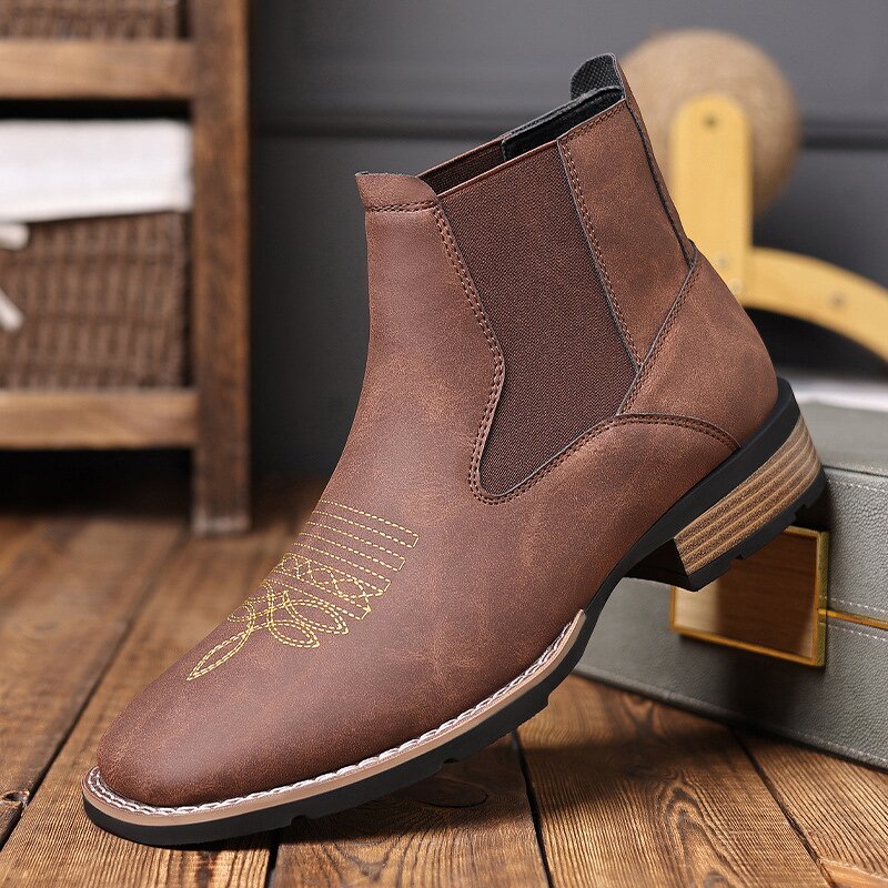 Men's Ankle Chelsea Boots Manufacturer - Wholesale Velvet Lace-Up Anti-Slip for All Seasons Original Quality Factory