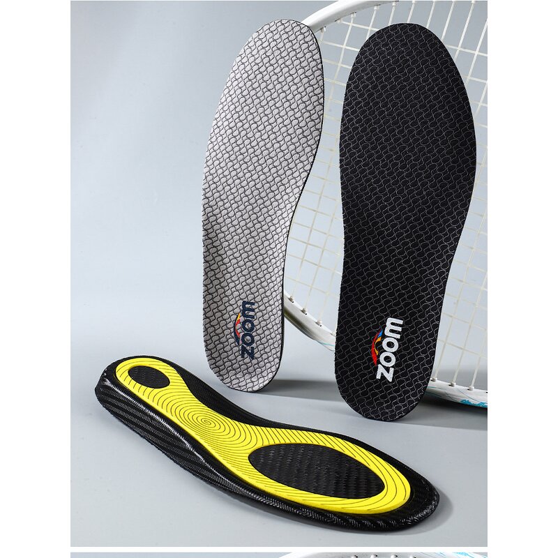 Carbon Fiber Board Sports Insoles Manufacturer - Unisex Breathable Sweat Odor Absorbing Shock Arch Support for Running Badminton