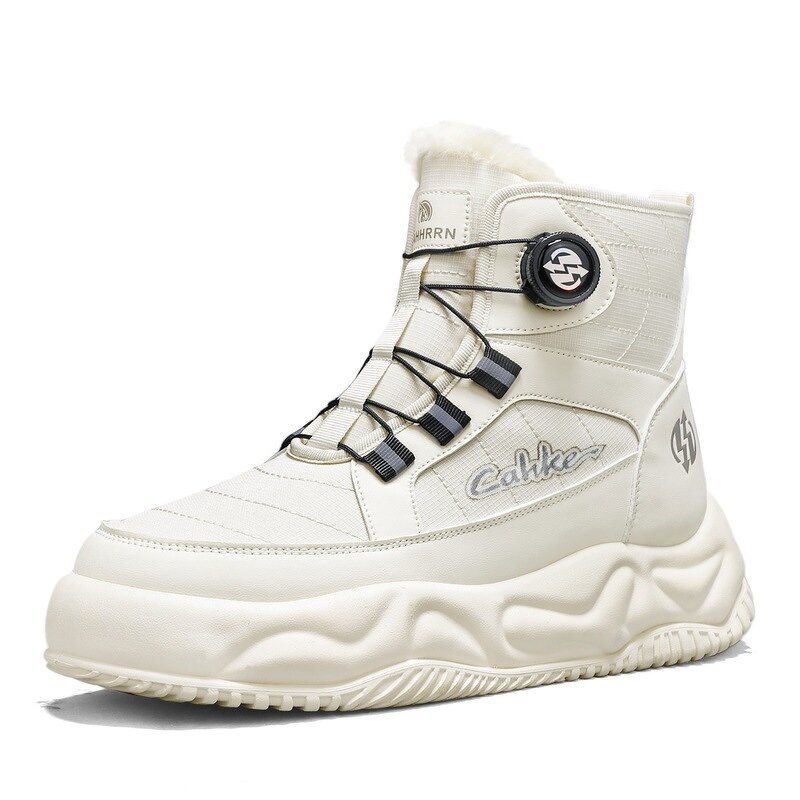 Winter Men's Snow Boots Manufacturer - 2025 New Swivel Buckle Fleece-Lined Thickened Severe Warm Thick-Soled EVA Insole