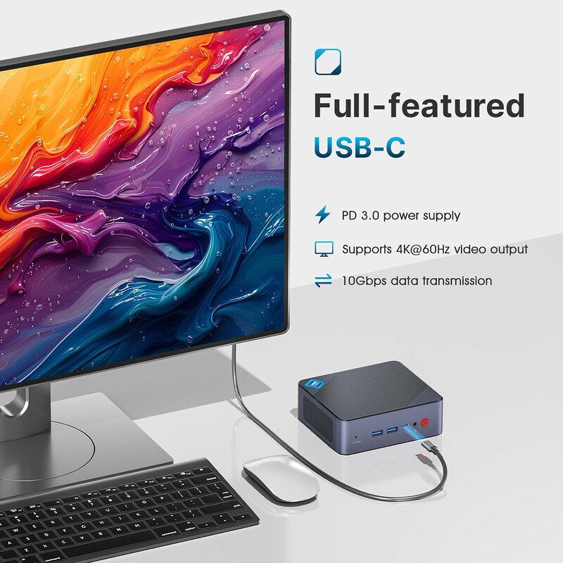 Gaming Mini PC Manufacturer - AMD R7 7840HS 4-core 16-thread 16/32GB DDR5 512GB/1TB SSD Desktop Work Station PC