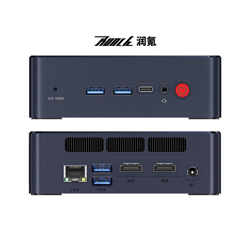 Mini PC Manufacturer - DDR5 M.2 NVME 2Lan Nettop Quad Core Barebone Fanless IPC119 with 2 COM 2 HD Type-C Thunderbolt4 SIM