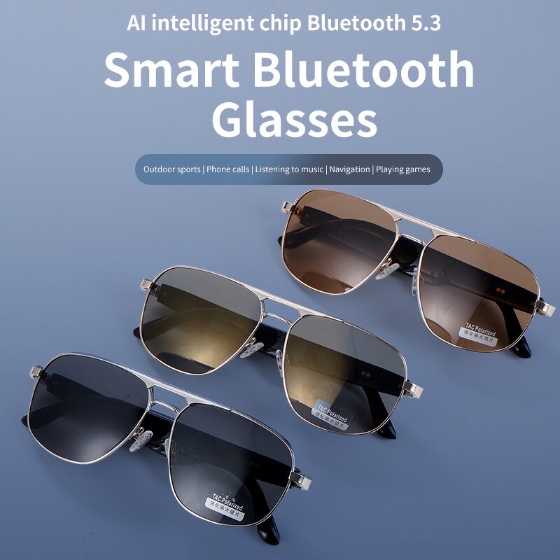 AI Smart Glasses Manufacturer - with Bluetooth 100+ Multi-Language Real-Time Interpretation Color Display Music Listening
