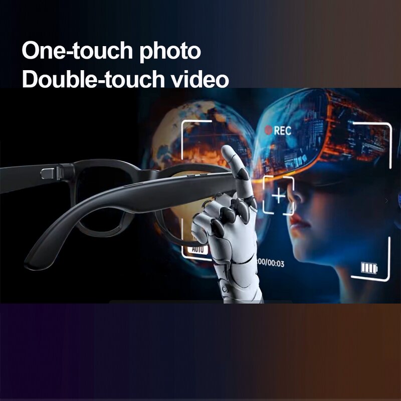 Smart Audio Glasses Manufacturer - 2025 High-tech AI Translation Display Switchable Camera and for Wireless Wearable Headset