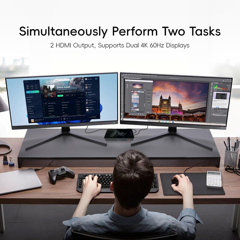 Mini PC Manufacturer - Thin Client NUC Computer Intel N5095 N95 N100 N200 RAM 16G+256G Windows11 Home With Fan for Gaming